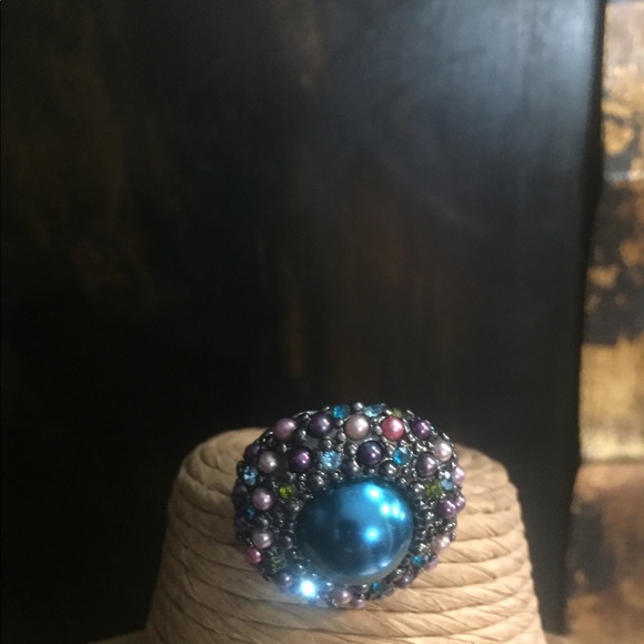 Blue Stretch Ring. - Picture 6 of 8